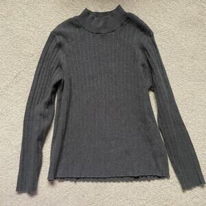 BEAMS HEART Knit Pullover Long Sleeve Mock Sweater